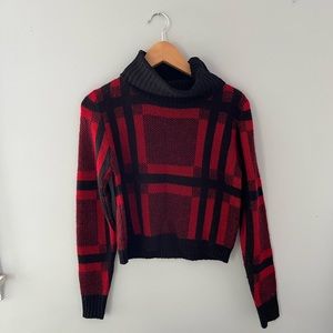 Cropped Turtleneck Sweater